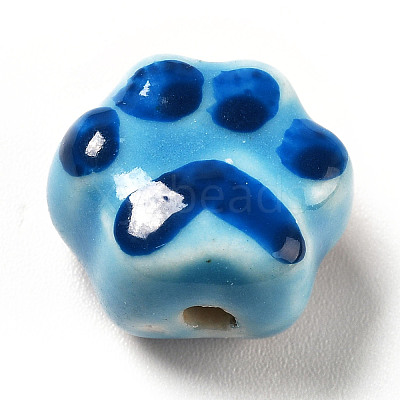 Handmade Printed Porcelain Beads X1-PORC-F005-02A-1