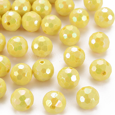 Opaque Acrylic Beads TACR-S154-10F-08-1