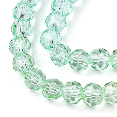 Transparent Glass Beads Strands X-GLAA-E036-07R-1