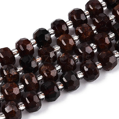Natural Orange Garnet Beads Strands G-N327-08A-04-1