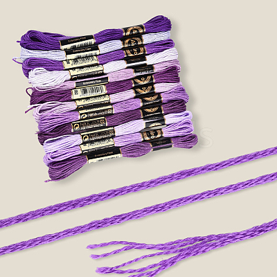 6-Ply Polyester Embroidery Floss OCOR-WH20074-01A-08-1