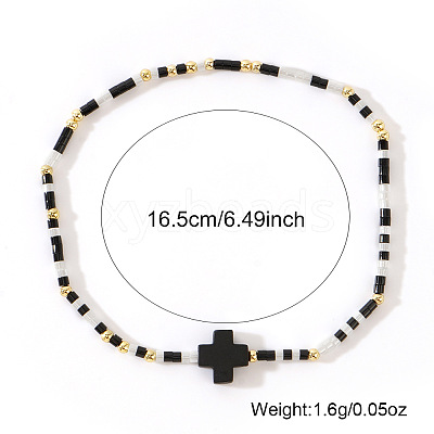 Bohemian Style Glass Seed Beads Stretch Bracelets LD4628-1-1