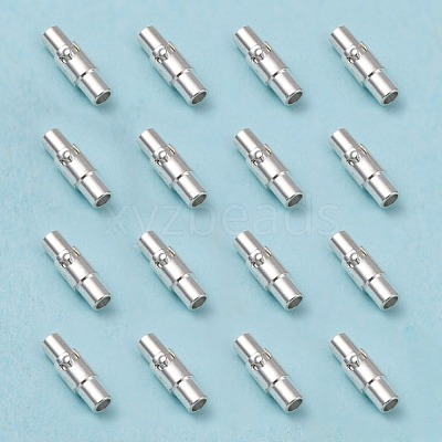 Brass Locking Tube Magnetic Clasps MC079-S-1