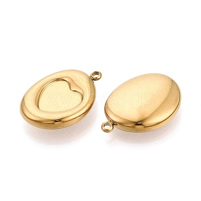 304 Stainless Steel Pendant Cabochon Settings X-STAS-T075-24G-1