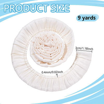 9 Yards Chiffon Wrinkles Lace Ribbon OCOR-NB0002-39C-1