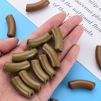 Opaque Acrylic Beads MACR-S372-001B-18-0937-1