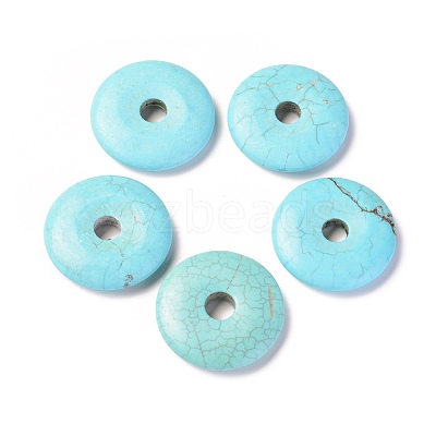 Natural Howlite Pendants TURQ-L031-017A-1