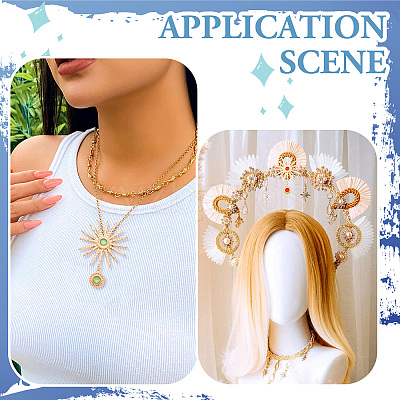 5Pcs 5 Colors Alloy with Resin Big Pendants FIND-TA0004-16-1