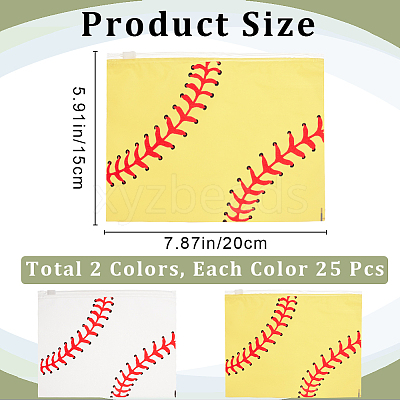 50Pcs 2 Color EVA Cosmetic Resealable Bags ABAG-BBC0001-22-1