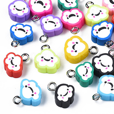 Handmade Polymer Clay Charms CLAY-SZ0001-93-1