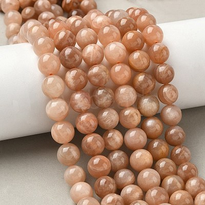 Round Natural Multi-Moonstone Beads Strands LS-G-I176-09-10mm-01-1