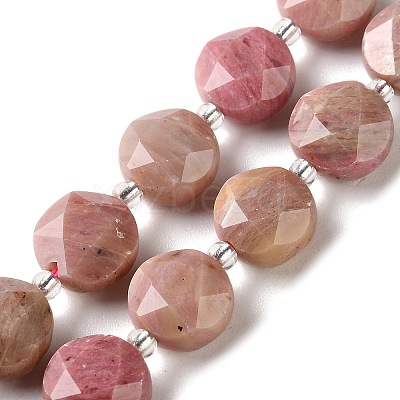 Natural Rhodonite Beads Strands G-C116-A179-01B-1