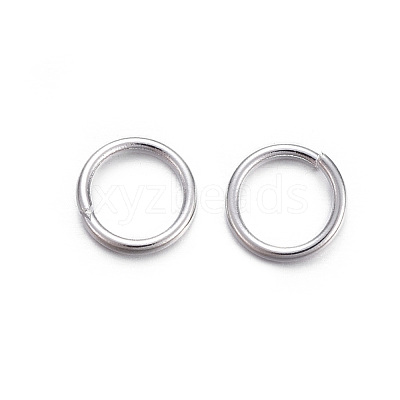 304 Stainless Steel Open Jump Rings X-STAS-E464-09K-S-1