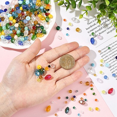 18 Strands 18 Styles Glass Beads Strands GLAA-YW0005-53A-1