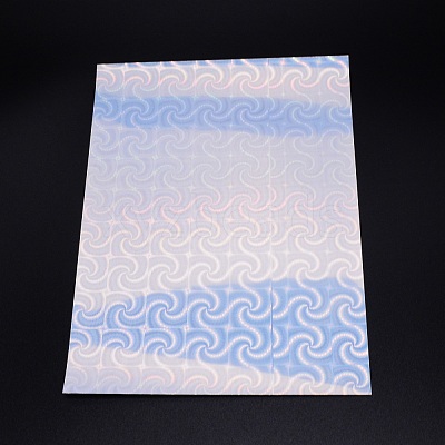 Waterproof A4 Self Adhesive Shiny Laser Photo Paper AJEW-WH0223-96B-1