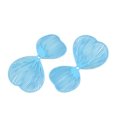 Spray Painted Iron Pendants IFIN-Z004-01B-1
