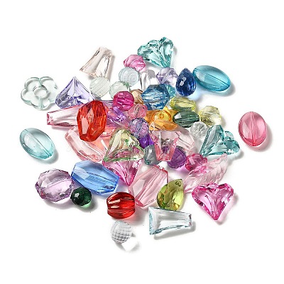 Transparent Acrylic Beads MACR-K359-05-1