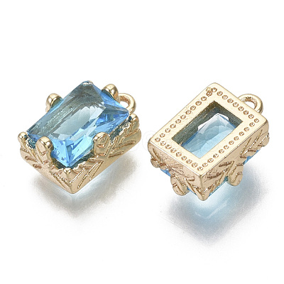 Glass Rhinestone Pendants GLAA-N038-20B-1