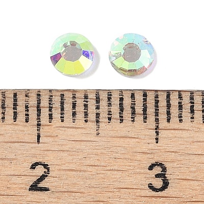 Glass Flat Back Rhinestone RGLA-C002-SS16-101-1