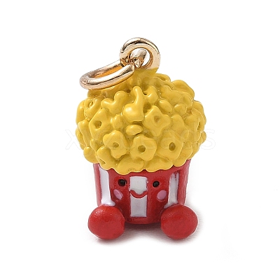 Alloy with Enamel Pendants AL-CBAE186-01G-04-1