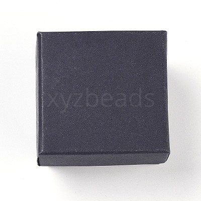 Kraft Paper Cardboard Jewelry Ring Boxes X2-CBOX-G015-01-1