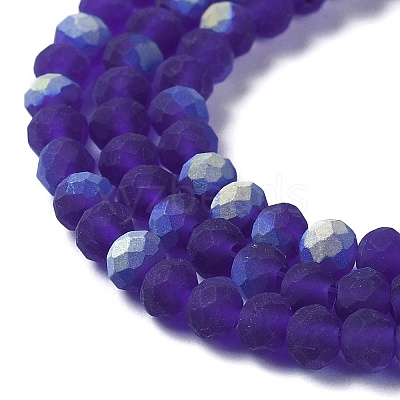 Transparent Glass Beads Strands X1-EGLA-A034-T4mm-MB06-1