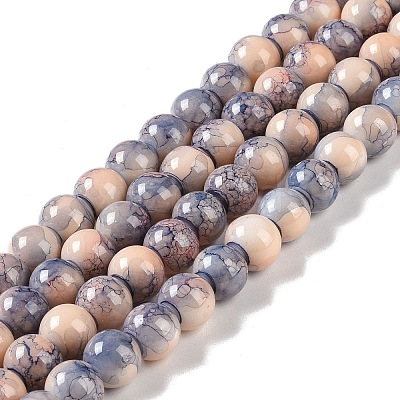 Baking Paint Glass Bead Strands GLAA-H031-01C-11-1