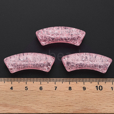 Transparent Crackle Acrylic Beads CACR-S009-001B-N26-1