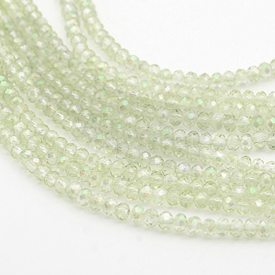 Electroplate Glass Beads Strands EGLA-D020-3x2mm-26-1