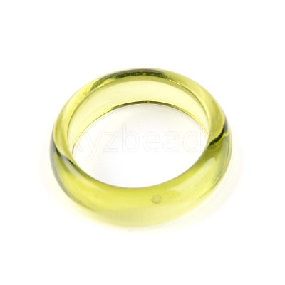 Resin Finger Rings RESI-WH0024-76H-1