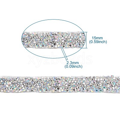 Glitter Resin Hotfix Rhinestone(Hot Melt Adhesive On The Back) OCOR-TAC0004-B-01-1