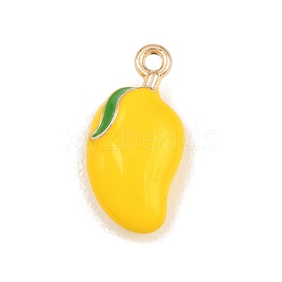 Fruit Alloy Enamel Pendants ENAM-P264-02I-G-1
