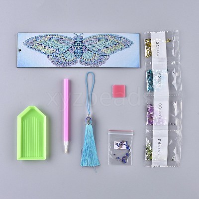 DIY Diamond Painting Stickers Kits For Bookmark Making DIY-R076-005-1