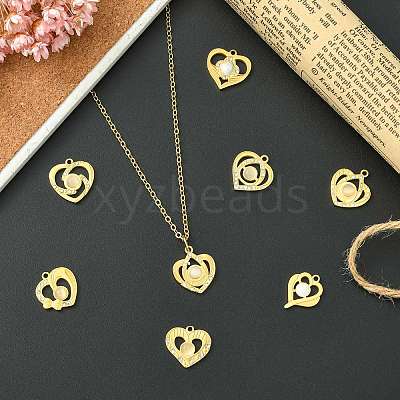 304 Stainless Steel Pendants STAS-CJ0003-42-1