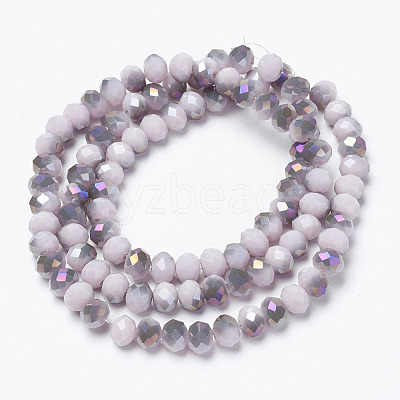Electroplate Opaque Glass Beads Strands LS-EGLA-A034-P6mm-F17-1