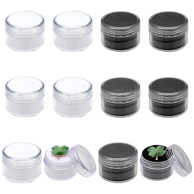 2 Colors Column Plastic Loose Diamond Gemstone Storage Boxes CON-CA0001-021A-1