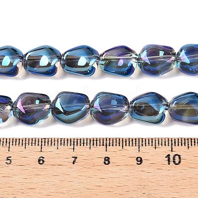 Electroplate Glass Beads Strands EGLA-T021-08I-1