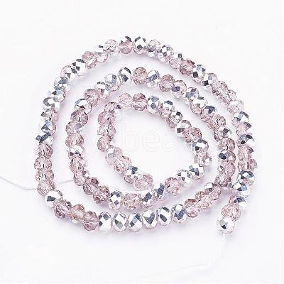 Electroplate Glass Bead Strands GR6MMY-19S-1
