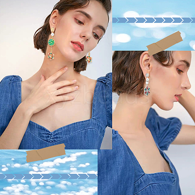 60Pcs 2 Colors 304 Stainless Steel Stud Earring Findings STAS-SC0006-57-1