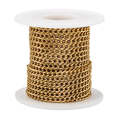 10M Aluminium Curb Chains CHA-TA0001-35G-1