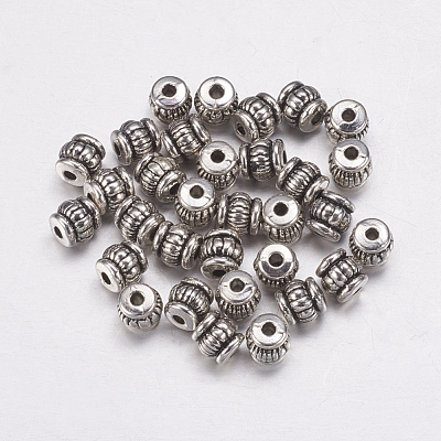 Tibetan Style Alloy Beads TIBEB-Q043-AS-LF-1