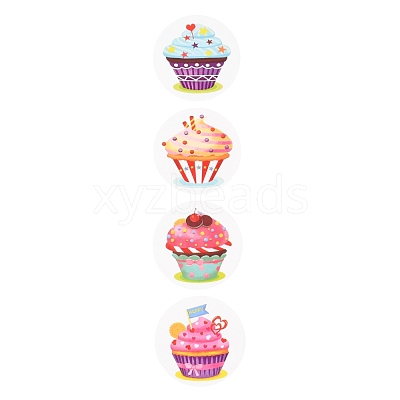 8 Styles Birthday Theme Paper Stickers X-DIY-L051-005B-1