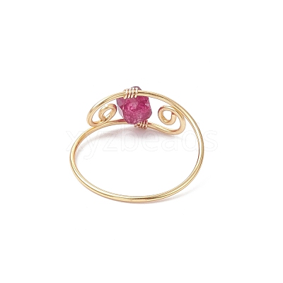 Natural Tourmaline Finger Rings RJEW-JR00928-1