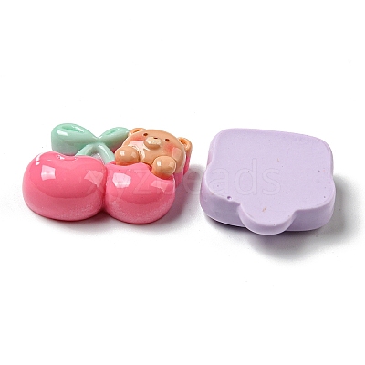 Opaque Resin Decoden Cabochons RESI-F052-B12-1