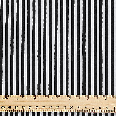 Cotton Fabric with Strip Pattern DIY-PH0037-96A-1