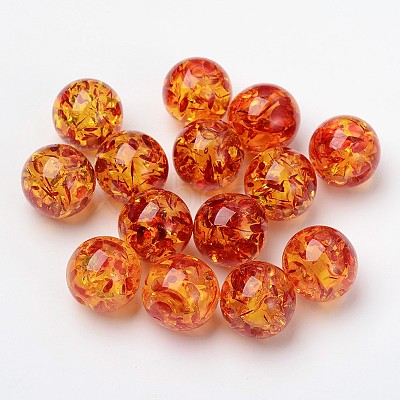 Imitation Amber Resin Beads X-RB660Y-2-1