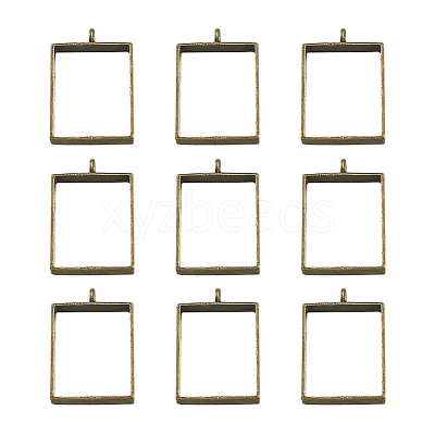 Alloy Open Back Bezel Big Pendants PALLOY-TA0021-02AB-1