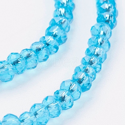 Transparent Glass Beads Strands GLAA-R135-2mm-08-1