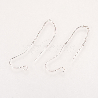 Brass Stud Earring Findings KK-Q735-363P-1