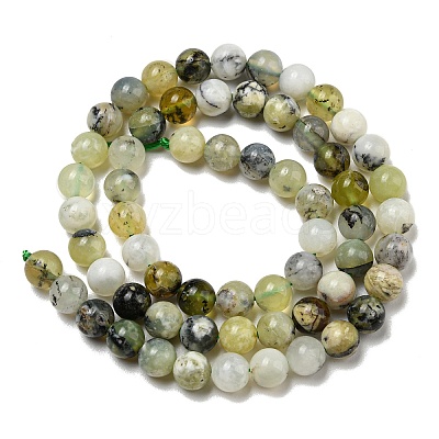 Natural Green Opal Beads Strands G-R494-A11-02-1